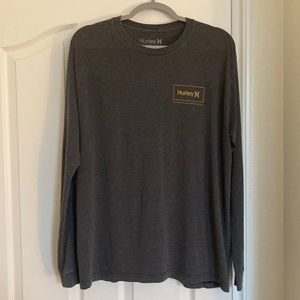 Hurley black long-sleeve tee w/logo